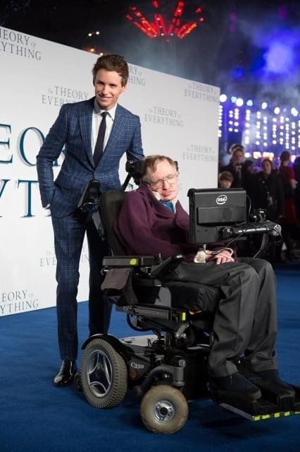 エディ・レッドメインと スティーブン・ホーキング博士