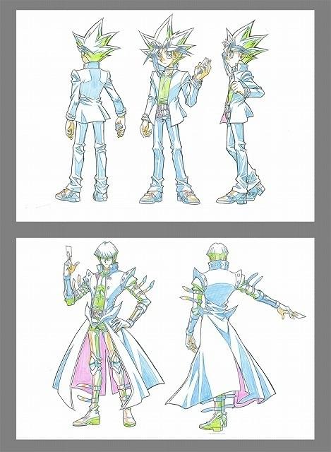 武藤遊戯（上）と海馬瀬人の設定画