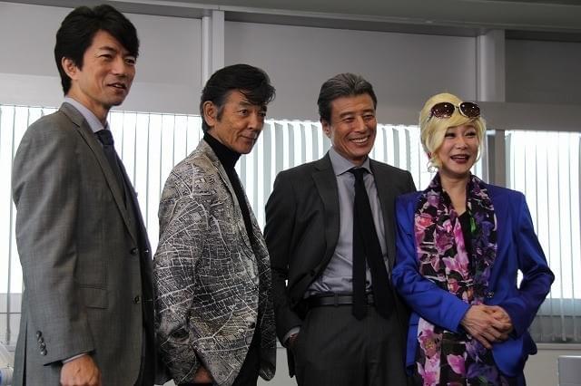 「あぶ刑事」撮影快調！舘ひろし×柴田恭兵×浅野温子×仲村トオルが“港署”で爆笑会見