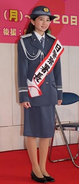 桜田ひより、中学1年生にして新宿署1日署長に就任！