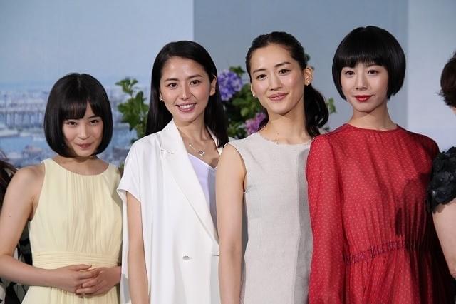 綾瀬×長澤×夏帆×すず「海街diary」4姉妹、カンヌ参加を笑顔で報告！
