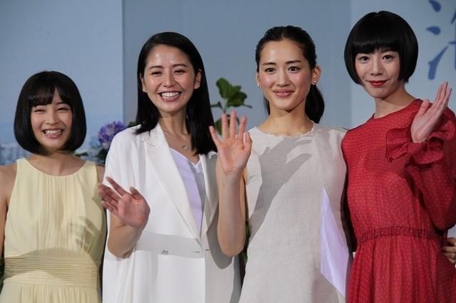 綾瀬×長澤×夏帆×すず「海街diary」4姉妹、カンヌ参加を笑顔で報告！