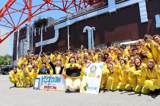 東京タワーに巨大パックマン出現！ドローンで空撮しギネス認定