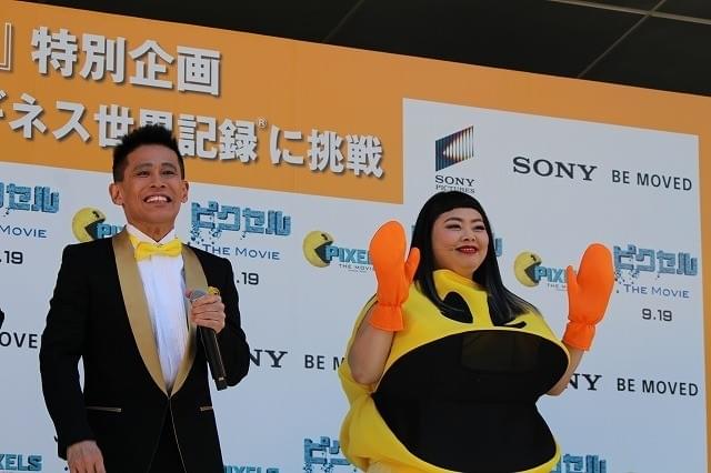 東京タワーに巨大パックマン出現！ドローンで空撮しギネス認定