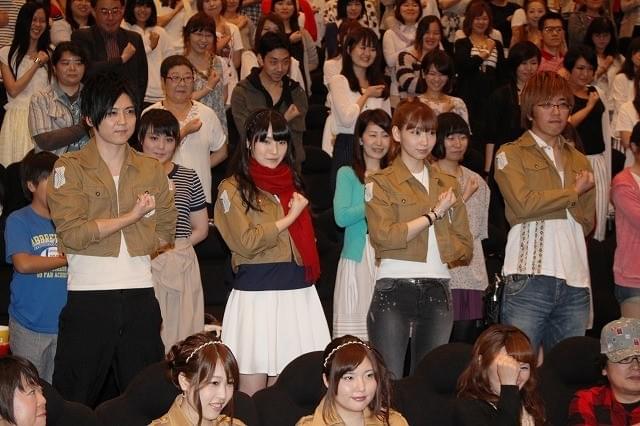 「進撃の巨人」梶裕貴＆石川由依＆井上麻里奈、ファン420人と「心臓を捧げよ！」
