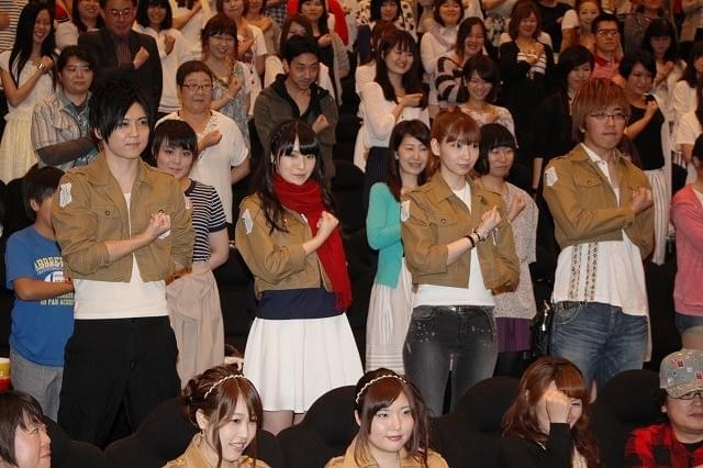 「進撃の巨人」梶裕貴＆石川由依＆井上麻里奈、ファン420人と「心臓を捧げよ！」