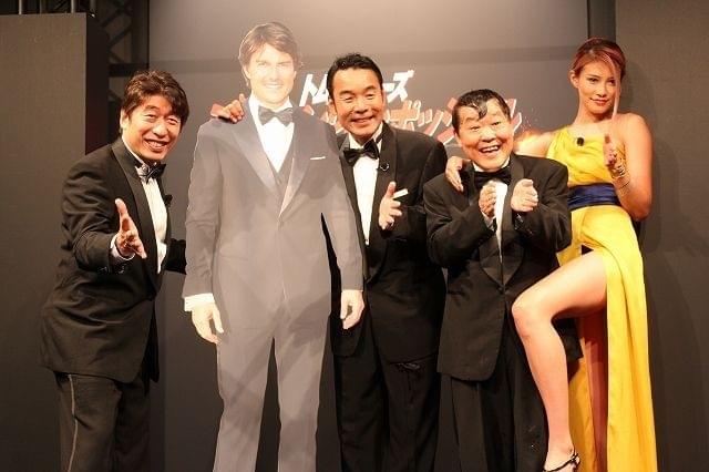 リアクション芸を披露した「ダチョウ倶楽部」メンバーと高野人母美