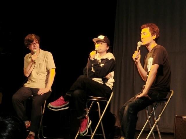 新作の概要を語った富田克也監督（右）