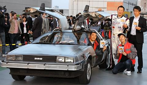 デロリアン走行イベントに感激