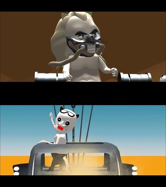 イモータン・ジョーだ“ニャー！”ジョージ・ミラー公認「マッドマックス」特別アニメ公開