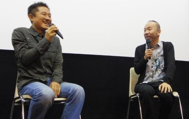 トークを繰り広げた想田和弘監督と塚本晋也監督