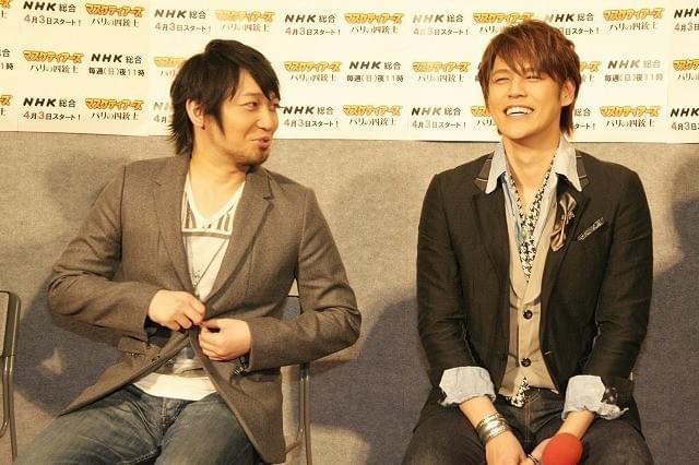 「マスケティアーズ パリの四銃士」吹き替え声優の宮野真守＆中村悠一「声優界の四銃士」とノリノリ