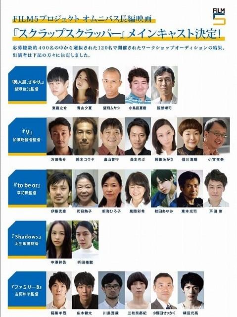 「スクラップスクラッパー」メインキャストが応募者数約400人の中から決定