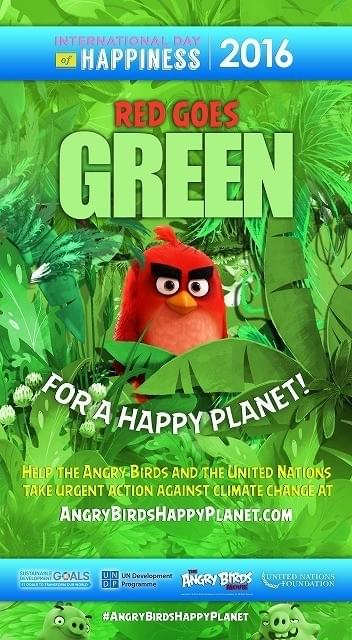 「アングリーバード」主人公レッド、国際幸福デーの名誉大使に就任！