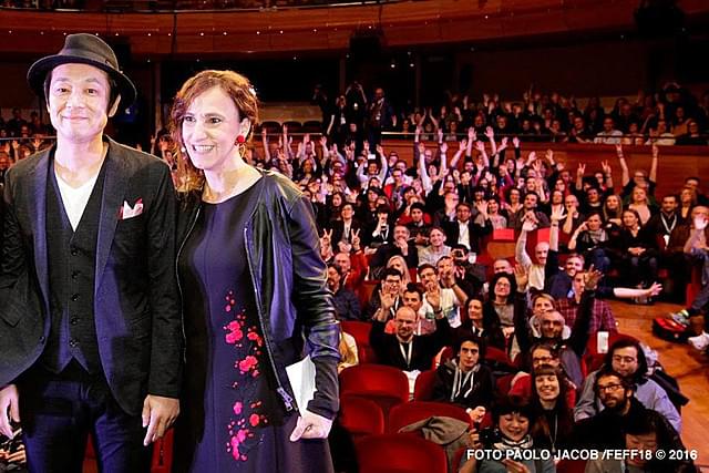 吉田恵輔監督（左）とサブリナ・バラチェッティ氏