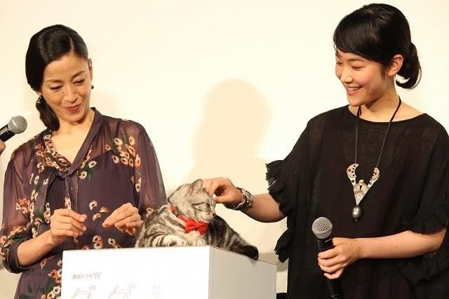 宮沢りえ＆黒木華、もふもふネコをナデナデ「想像を超える名演技」