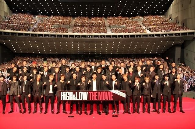 EXILE「HiGH＆LOW」男だらけ50人舞台挨拶にファン4000人熱狂