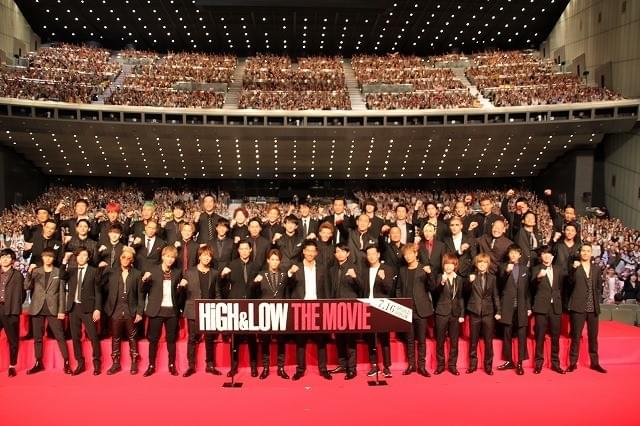 EXILE「HiGH＆LOW」男だらけ50人舞台挨拶にファン4000人熱狂