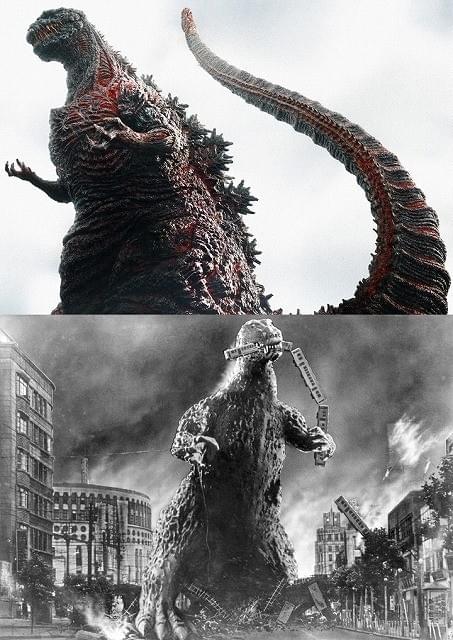 「シン・ゴジラ」と 「ゴジラ(1954)」ビジュアル