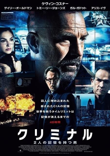 「クリミナル 2人の記憶を 持つ男」キービジュアル