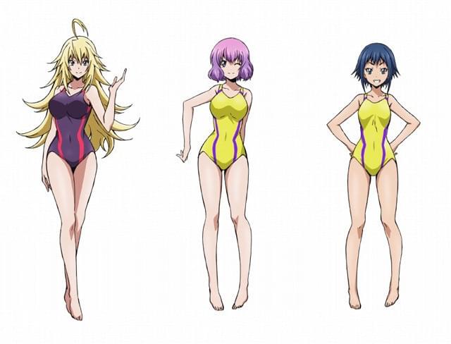 キャストが発表されたエリートクラス のキャラクター(左から)日下生美桜、 河合花火、六堂鈴