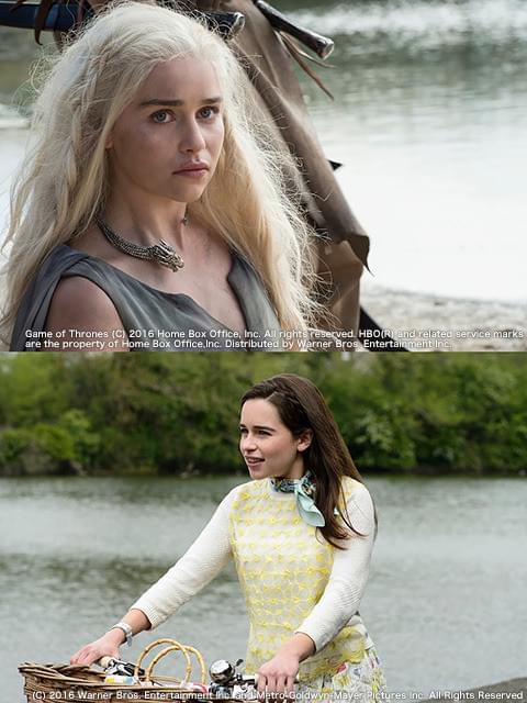 「ゲーム・オブ・スローンズ」（写真上） とは180度異なる役どころ