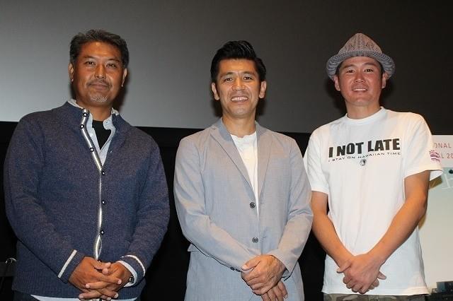 笑いを封印して撮影に臨んだゴリ(中央)