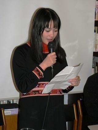 第10回田辺・弁慶映画祭プレイベントで飯塚俊光監督の詩を小川あんが朗読