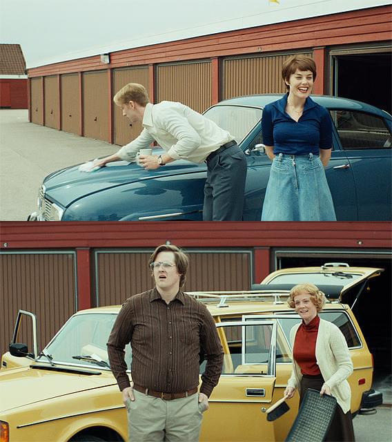 サーブ96(上)、ボルボ240ワゴン(下)など ビンテージカーが多数登場