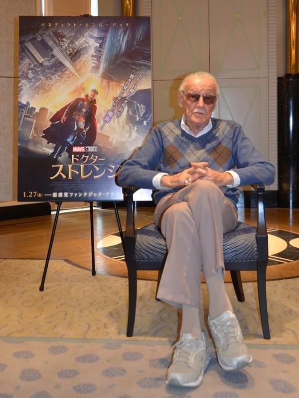 アイアンマンの生みの親、93歳スタン・リー来日！ユーモアたっぷりに会見