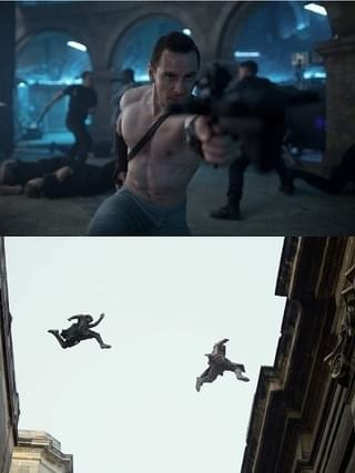 M・ファスベンダー主演「アサシン クリード」、超危険スタントでイーグルダイブを再現！