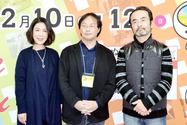 筒井真理子＆古館寛治、深田晃司監督が「淵に立つ」香川プレミア！