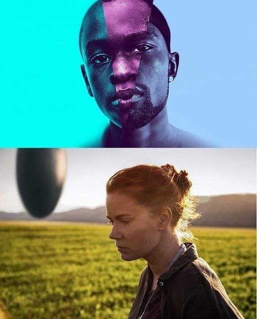 「ムーンライト」(上)と「メッセージ」 アカデミー賞では同じ脚色賞を競う