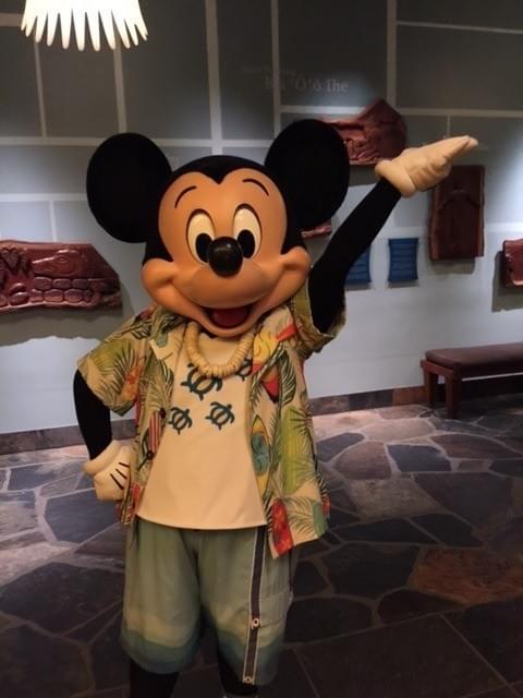 ミッキーがお出迎え！