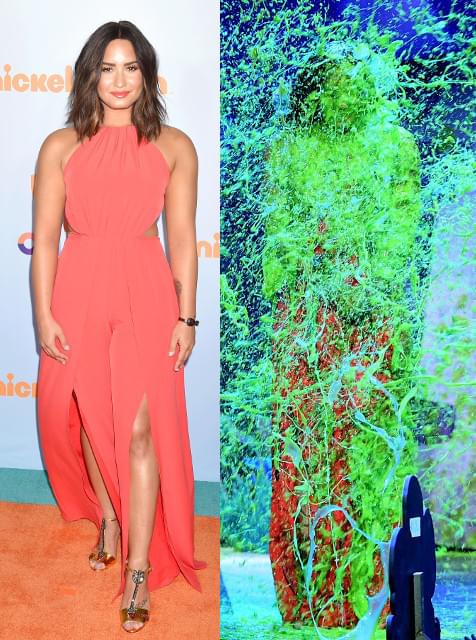 デミ・ロバート、大量スライムの“犠牲者”に！キッズ・チョイス・アワード発表