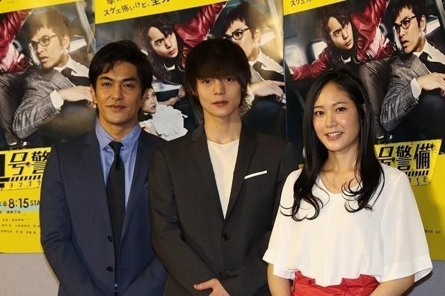 仲の良さをうかがわせた（左から） 北村一輝、窪田正孝、阿部純子