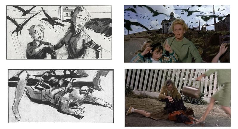 ハリウッド映画史に残る名シーン！「十戒」「鳥」「卒業」絵コンテを公開