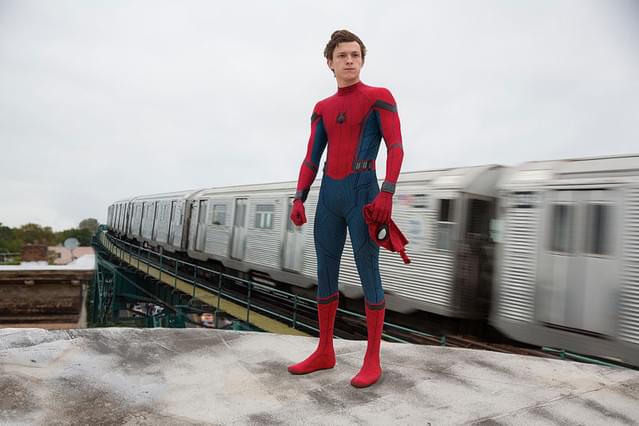 トム・ホランド主演「スパイダーマン ホームカミング」の一場面