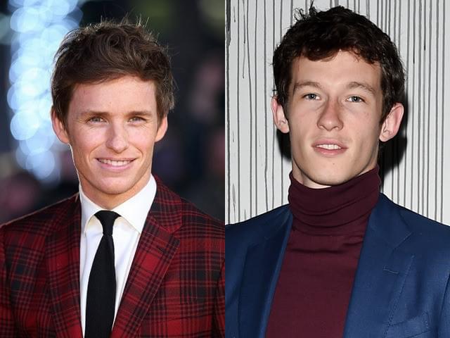 主人公ニュート役のE・レッドメイン（左）と兄役で交渉中のC・ターナー