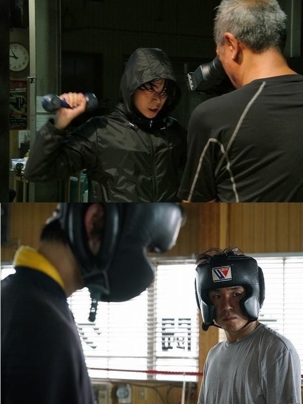 ボクシングに挑戦した菅田将暉(上) とヤン・イクチュン