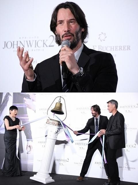 3人で鐘を鳴らしてヒット祈願