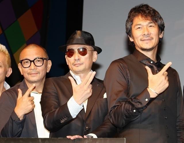 現場での思い出を語った(左から) 中野英雄、横山剣、伊原剛志