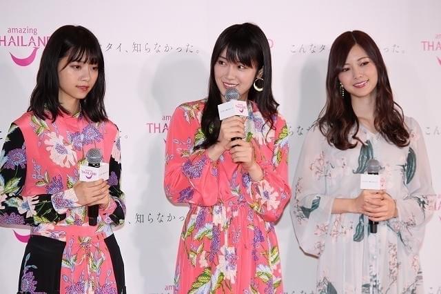 西野七瀬がゾウと友達に!?「乃木坂46」が“タイ女子旅”を満喫