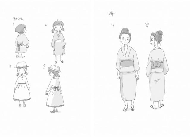 今日マチ子氏によるキャラ原案画像