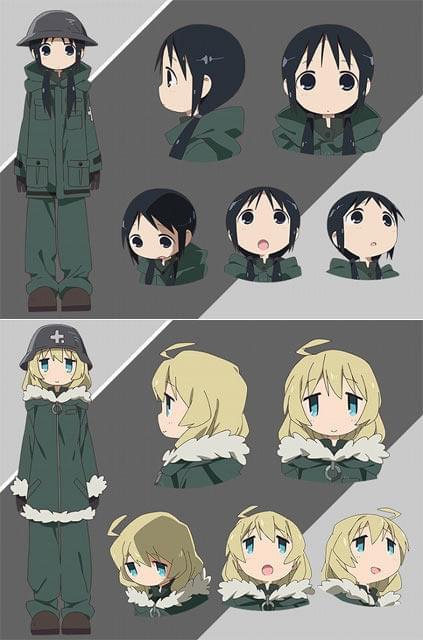 チト（上／CV：水瀬いのり）と ユーリ（下／CV：久保ユリカ）の キャラクター設定