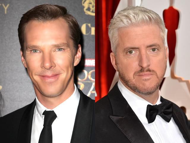 ベネディクト・カンバーバッチとアンソニー・マッカーテン(右)