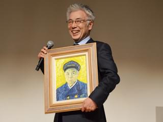山田孝之、ゴッホ調肖像画に大感激！イッセー尾形も笑い止らず