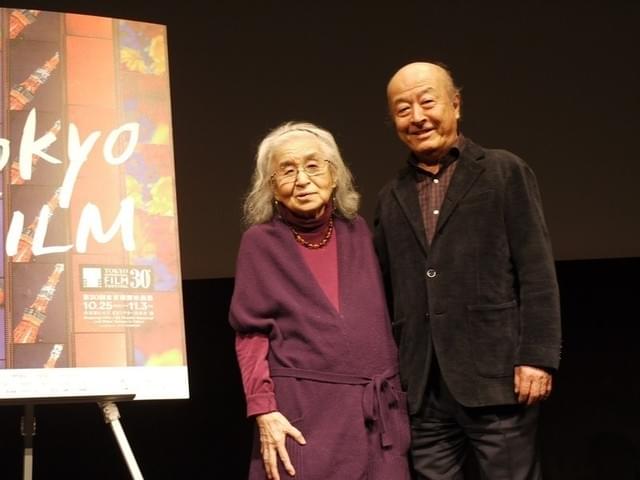 トークショーに立った野上照代氏、池辺晋一郎氏