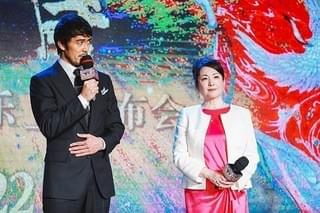 染谷将太、主演「空海」引っさげ訪中！中国語で挨拶し喝さい「ひたすら勉強した」