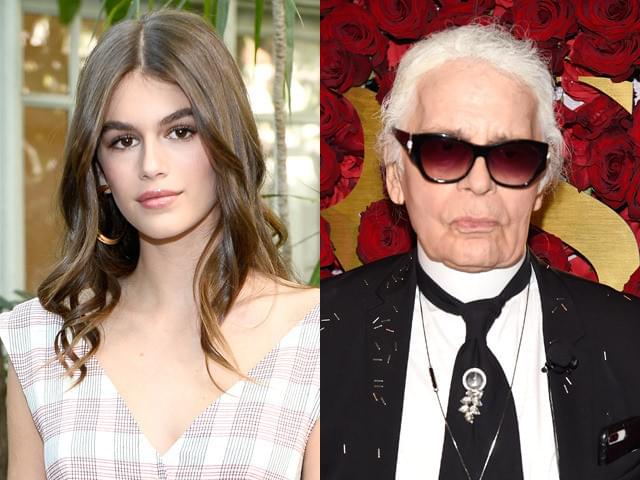 カイア・ガーバーとカール・ラガーフェルド